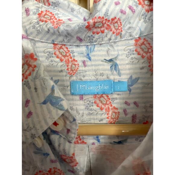 J.McLaughlin mens size large cotton button down shirt - Picture 2 of 3